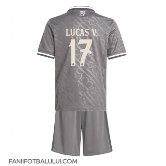 Real Madrid Lucas Vazquez #17 Echipament de Fotbal Replică 2024-25 Copii Treilea (+ Șorturi)
